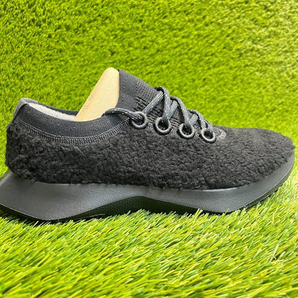 Allbirds Wool Dasher 2 Fluff Mens Size 9 Black Athletic Running Shoes Sneakers